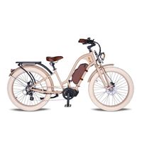 Beach Cruiser E-Bike Ride Bike Style Vacay Standard 500W 48V Mid Drive Moto | Vacay Mid Drive