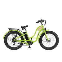 Beach Cruiser High Step Ebike Bicicleta Electrica De Crucero De Playa Vintage Bike |  Fatwave Low Step