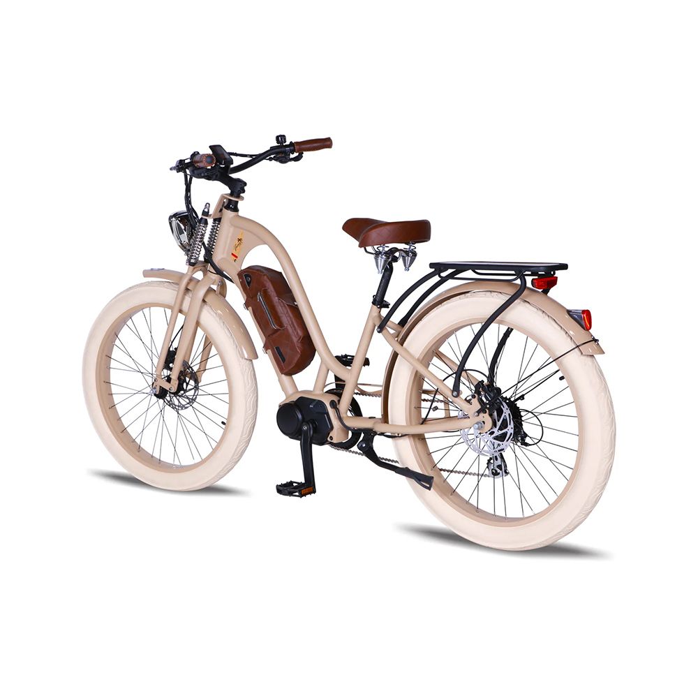 Beach Cruiser E-Bike Ride Bike Style Vacay Standard 500W 48V Mid Drive Moto | Vacay Mid Drive