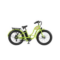 Beach Cruiser High Step Ebike Bicicleta Electrica De Crucero De Playa Vintage Bike |  Fatwave Low Step