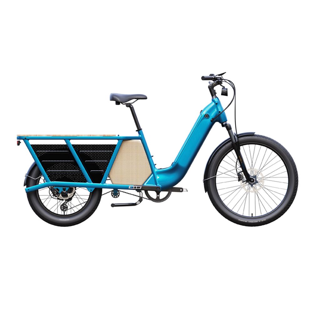 2025 Cargo Ebike 500w Motor With 2 Rear Seat Longtail Family Cargo Bike | CG-RK1
