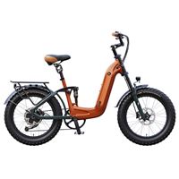 Electric Fat Tire Bike for Adults - 48V 14Ah Removable Battery, 20" All-Terrain Wheels | FAT-RK1