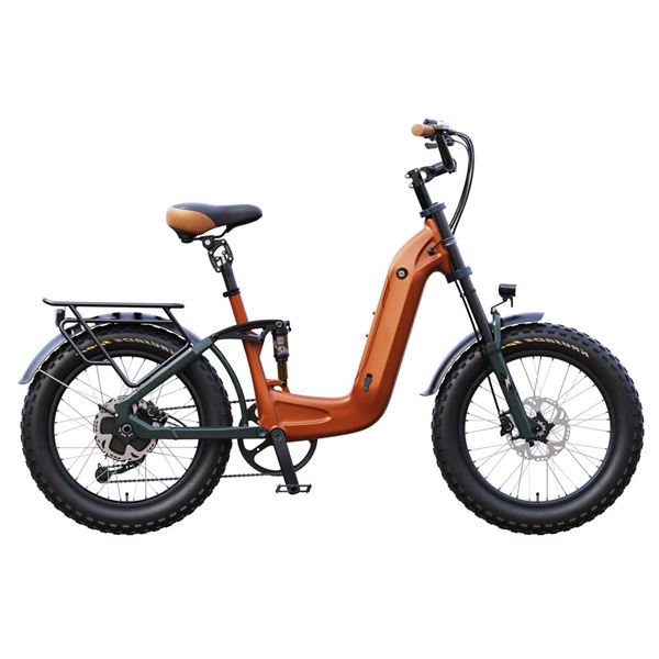 Electric Fat Tire Bike for Adults - 48V 14Ah Removable Battery, 20" All-Terrain Wheels | FAT-RK1
