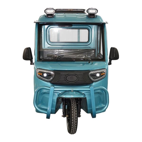 Electric Tricycle Three-Wheeler with Semi-Canopy – Heavy-Duty Cargo & Passenger Transport for Home Use | TW-RK2