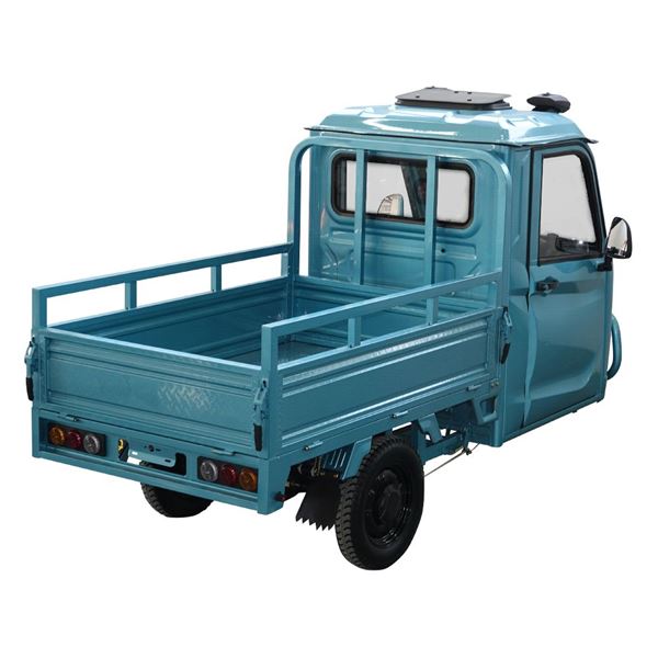 Electric Tricycle Three-Wheeler with Semi-Canopy – Heavy-Duty Cargo & Passenger Transport for Home Use | TW-RK2