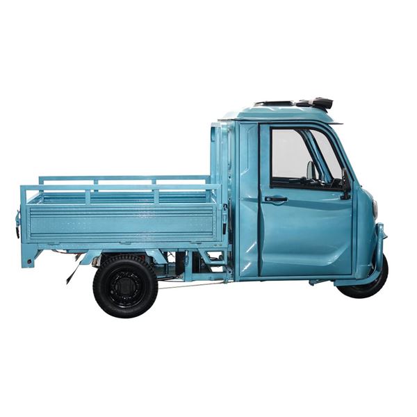 Electric Tricycle Three-Wheeler with Semi-Canopy – Heavy-Duty Cargo & Passenger Transport for Home Use | TW-RK2