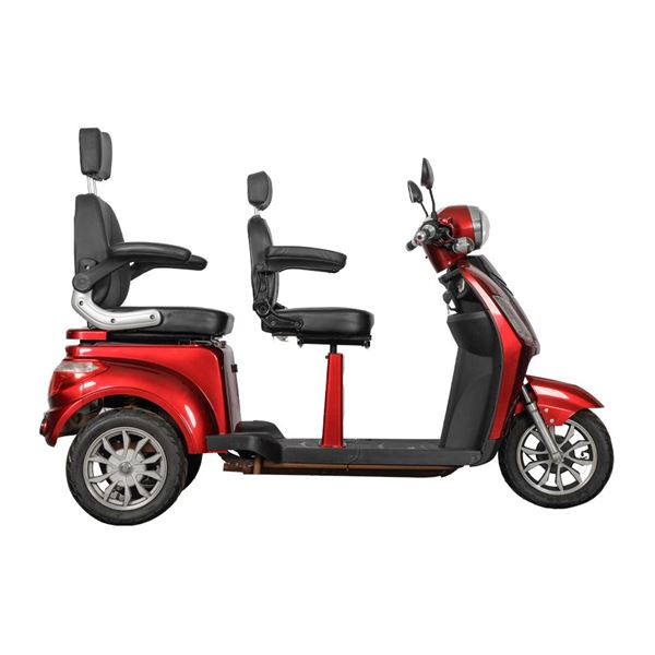 EEC Approved 2 - Seat Electric Tricycle for Home Use Hidden Storage Space, 650W Motor, 60V Battery | RKHFET10