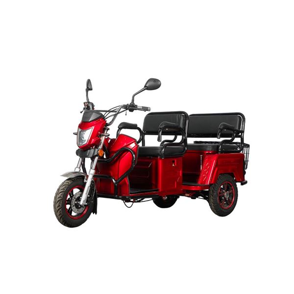 EEC Approved Passenger & Cargo Dual-Use Electric Tricycle 3-Seat for Kids Pickup, 650W Motor, 72V Battery | RKHFET04