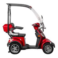 EEC Approved Electric Tricycle for Seniors – Integrated Sunshade & Windproof Canopy, 650W Motor, 60V 32Ah Battery Mobility Scooter | RKHFES01