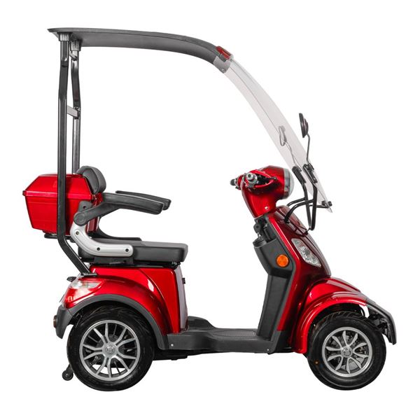 EEC Approved Electric Tricycle for Seniors – Integrated Sunshade & Windproof Canopy, 650W Motor, 60V 32Ah Battery Mobility Scooter | RKHFES01