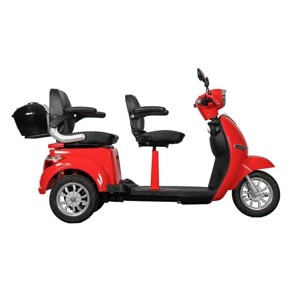 EEC Approved 2-Seat Electric Tricycle – 650W Motor, Mobility Scooter for Adults, Disabled & Home Daily Use | RKHFET02