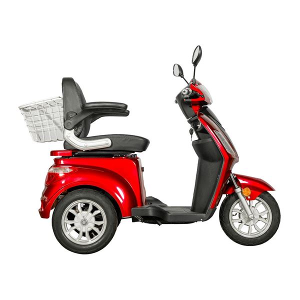 EEC Approved Electric Tricycle for Seniors Home Use with Large-Capacity Shelf & Hidden Storage, 500W Motor, Multiple Battery Options | RKHFET09