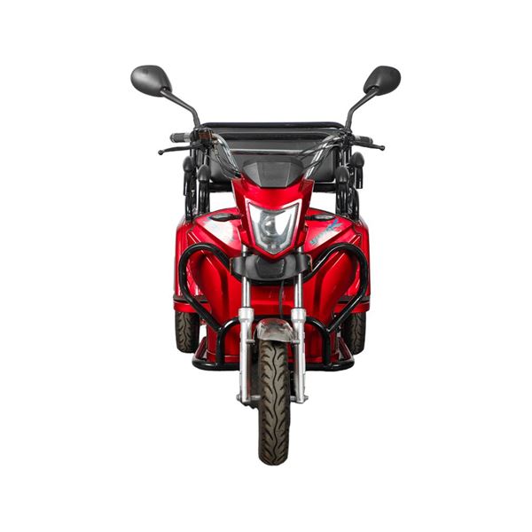 EEC Approved Passenger & Cargo Dual-Use Electric Tricycle 3-Seat for Kids Pickup, 650W Motor, 72V Battery | RKHFET04