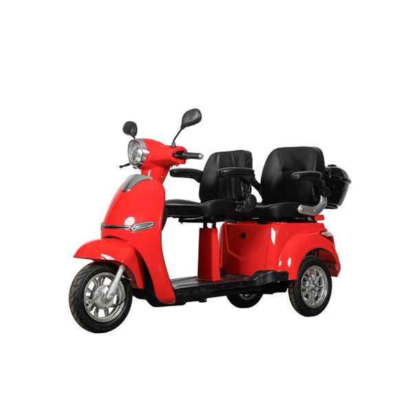 EEC Approved 2-Seat Electric Tricycle – 650W Motor, Mobility Scooter for Adults, Disabled & Home Daily Use | RKHFET02