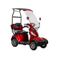 EEC Approved Electric Tricycle for Seniors – Integrated Sunshade & Windproof Canopy, 650W Motor, 60V 32Ah Battery Mobility Scooter | RKHFES01