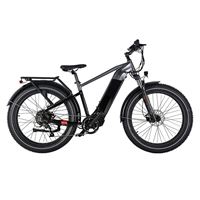Fat Wheel Electric Bike for Adults Peak 750W Electric Bicycle 48V 20Ah Battery 26"Fat Tire Mountain 7 Speed Ebike for male | Grizzly high step