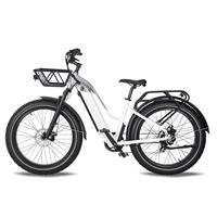 Factory Wholesale Snow Mountain Bike Lithium Battery Fat Tire Variable Speed Shock Absorption off-Road Electric Bicycle for female | Span Low Step