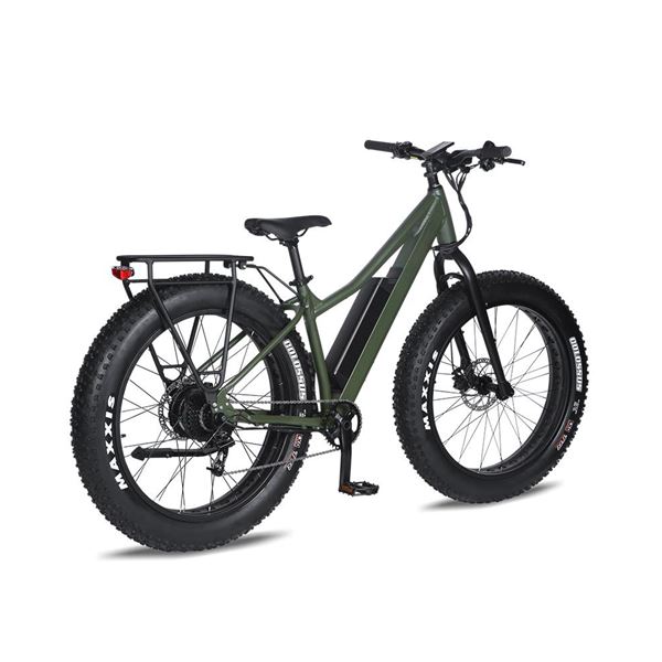 Fat Tire Bike for Jungle & Off-Road - 27.5"x 4.5 Steel Frame, Camouflage Green Design, All-Terrain Tires | Boar Explorer