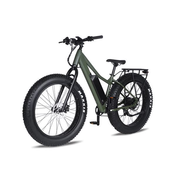 Fat Tire Bike for Jungle & Off-Road - 27.5"x 4.5 Steel Frame, Camouflage Green Design, All-Terrain Tires | Boar Explorer