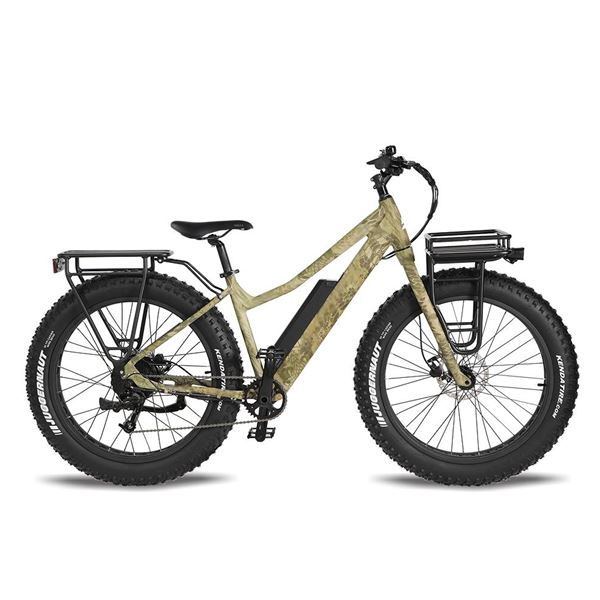 Fat Tire Bike for Jungle & Off-Road - 26" x 4.5 Steel Frame, Camouflage Design, All-Terrain Tires | Boar Hunter