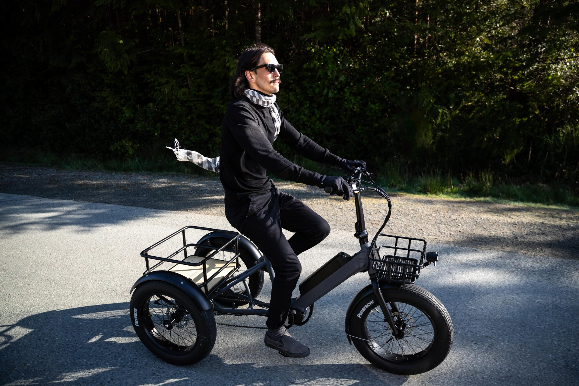 Electric Cargo Trike for Home Small Cargo Transport 500W BAFANG Mid-Drive Motor, 48V Battery, Aluminum Frame | Trio