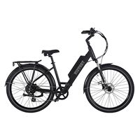 City Commuter Bike - Lightweight Aluminum Frame Puncture-Proof Tires Quiet Motor Day & Night Riding | V-Shape