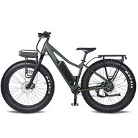 Fat Tire Bike for Jungle & Off-Road - 27.5"x 4.5 Steel Frame, Camouflage Green Design, All-Terrain Tires | Boar Explorer