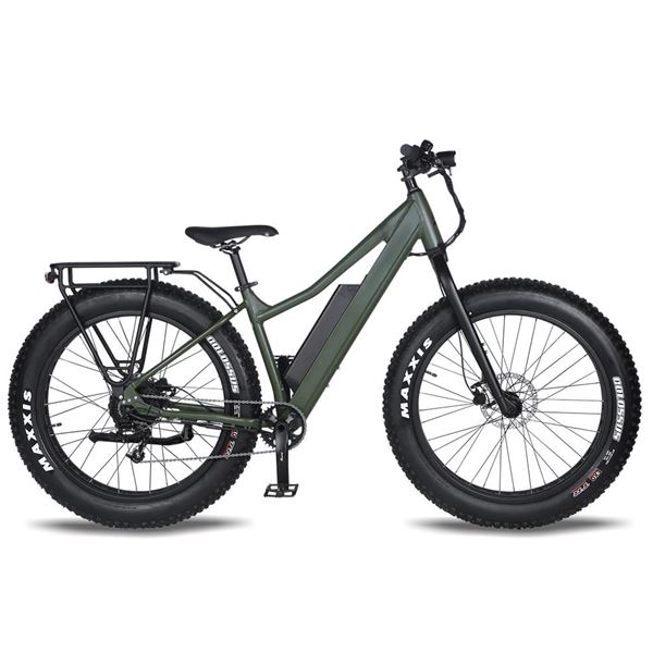 Fat Tire Bike for Jungle & Off-Road - 27.5"x 4.5 Steel Frame, Camouflage Green Design, All-Terrain Tires | Boar Explorer