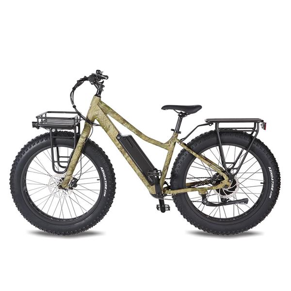Fat Tire Bike for Jungle & Off-Road - 26" x 4.5 Steel Frame, Camouflage Design, All-Terrain Tires | Boar Hunter