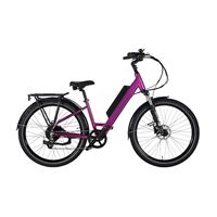 City Commuter Bike - Lightweight Aluminum Frame Puncture-Proof Tires Quiet Motor Day & Night Riding | V-Shape