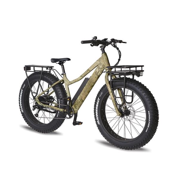 Fat Tire Bike for Jungle & Off-Road - 26" x 4.5 Steel Frame, Camouflage Design, All-Terrain Tires | Boar Hunter