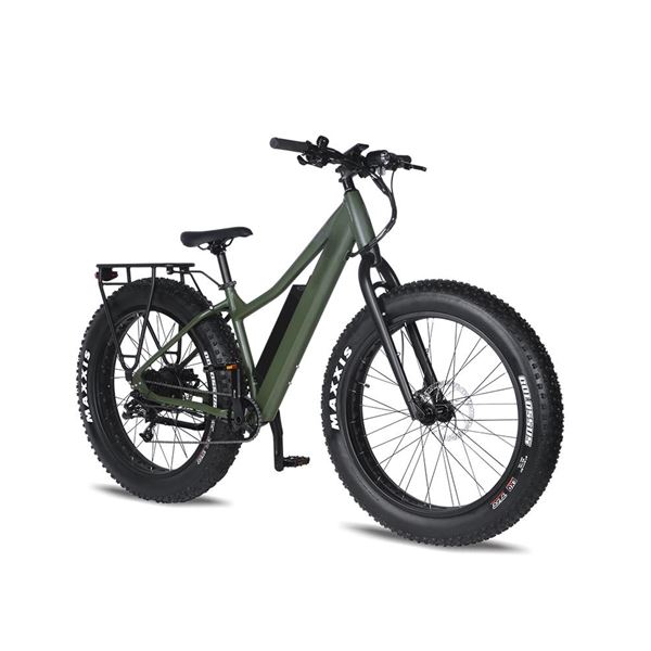 Fat Tire Bike for Jungle & Off-Road - 27.5"x 4.5 Steel Frame, Camouflage Green Design, All-Terrain Tires | Boar Explorer